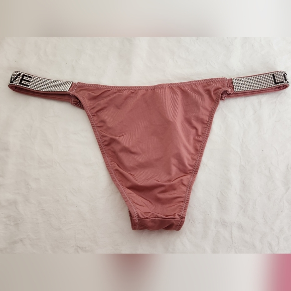 Pink Rhinestone Love Panties - Picture 2 of 5